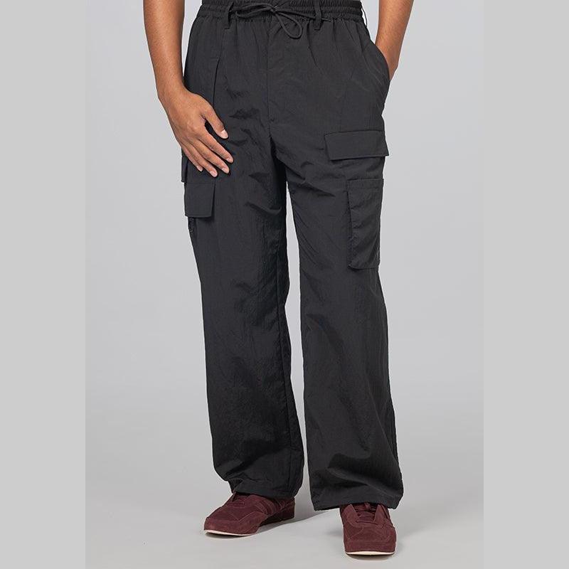 Crinkle Nylon Pant - Black - LOADED