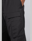 Crinkle Nylon Pant - Black - LOADED