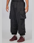 Cuffed Twill Pant - Black - LOADED