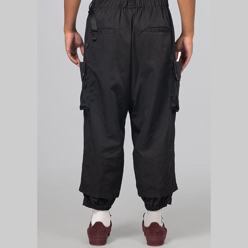 Cuffed Twill Pant - Black - LOADED