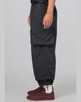 Cuffed Twill Pant - Black - LOADED