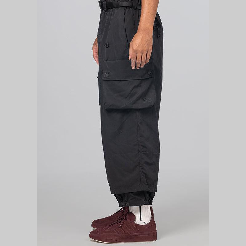 Cuffed Twill Pant - Black - LOADED