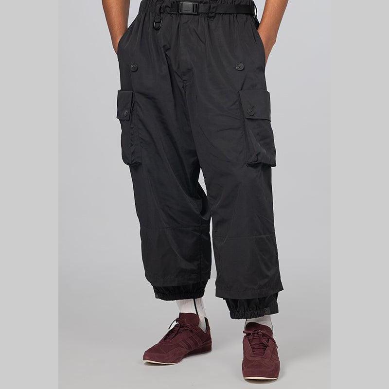 Cuffed Twill Pant - Black - LOADED