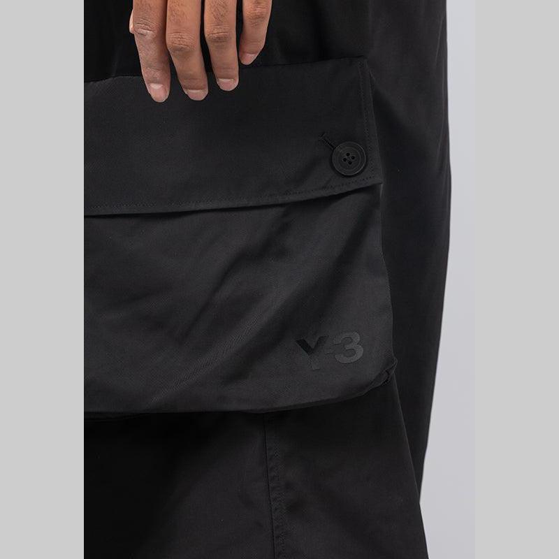 Cuffed Twill Pant - Black - LOADED