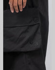 Cuffed Twill Pant - Black - LOADED