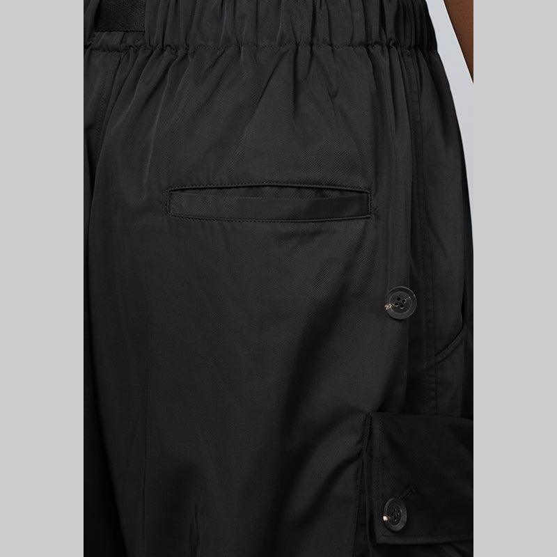 Cuffed Twill Pant - Black - LOADED