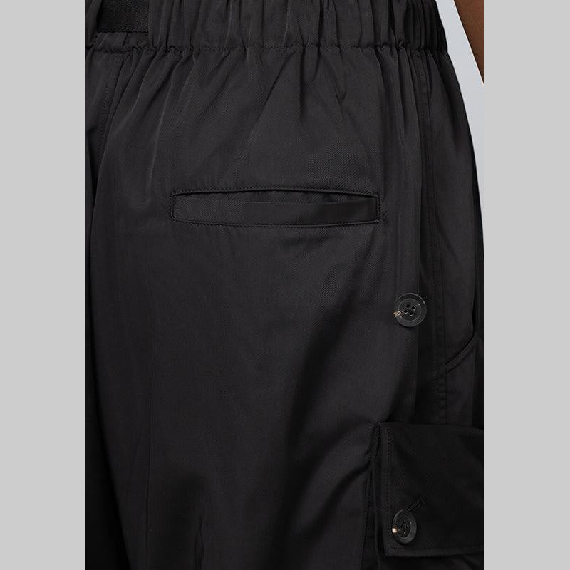 Cuffed Twill Pant - Black - LOADED