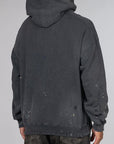 Damage Sweatparka Long Sleeve - Black - LOADED