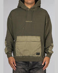 Design pigment Dyed Sweatparka Long Sleeve - Olive Drab - LOADED