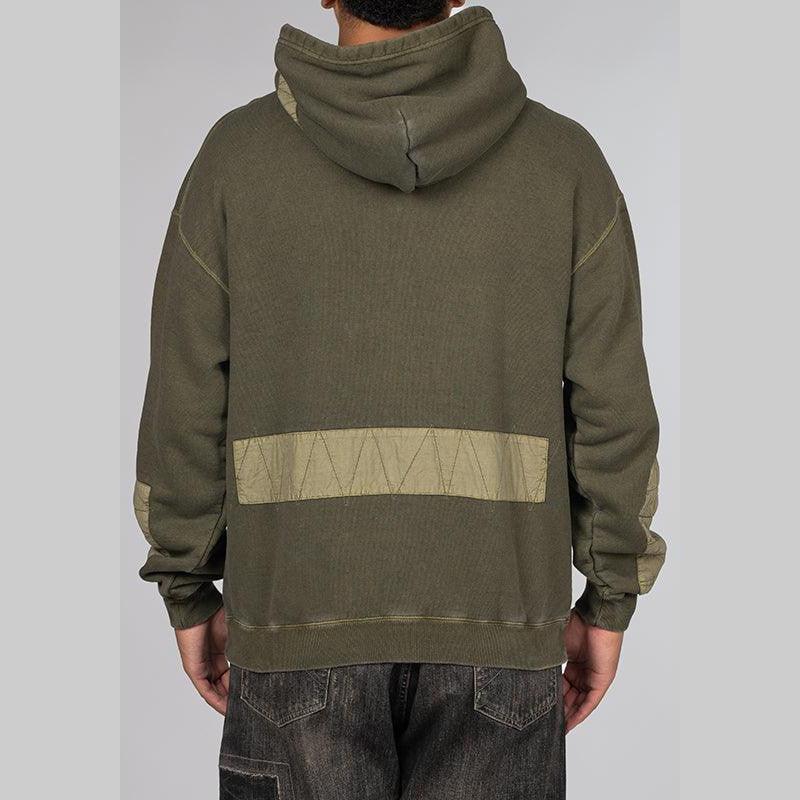 Design pigment Dyed Sweatparka Long Sleeve - Olive Drab - LOADED