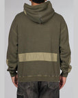 Design pigment Dyed Sweatparka Long Sleeve - Olive Drab - LOADED