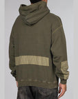 Design pigment Dyed Sweatparka Long Sleeve - Olive Drab - LOADED