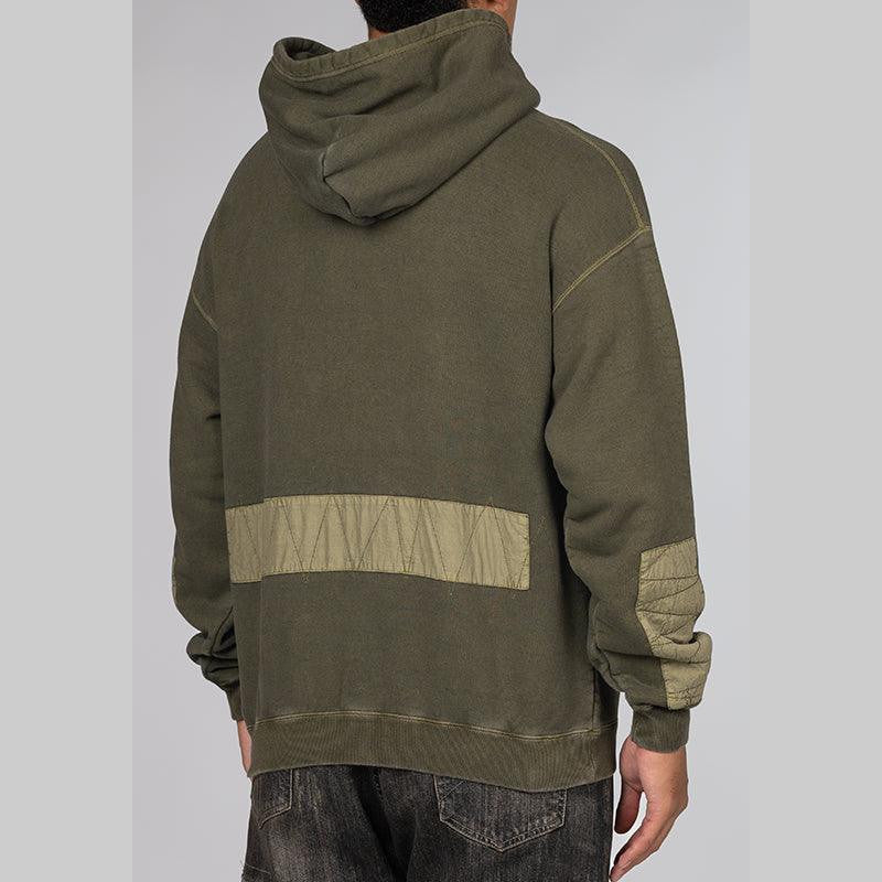 Design pigment Dyed Sweatparka Long Sleeve - Olive Drab - LOADED