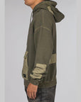 Design pigment Dyed Sweatparka Long Sleeve - Olive Drab - LOADED