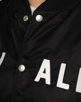 "Dry Alls" Black Stadium Jacket - Embroidered Tiger - LOADED