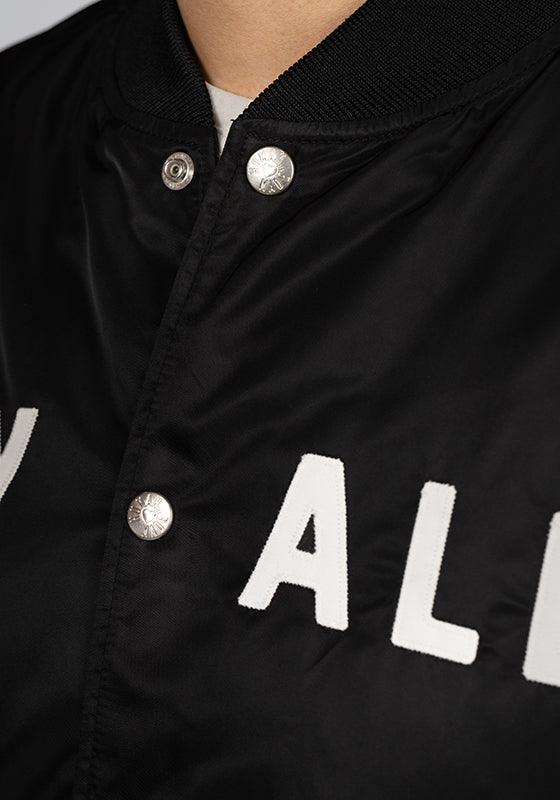 &quot;Dry Alls&quot; Black Stadium Jacket - Embroidered Tiger - LOADED