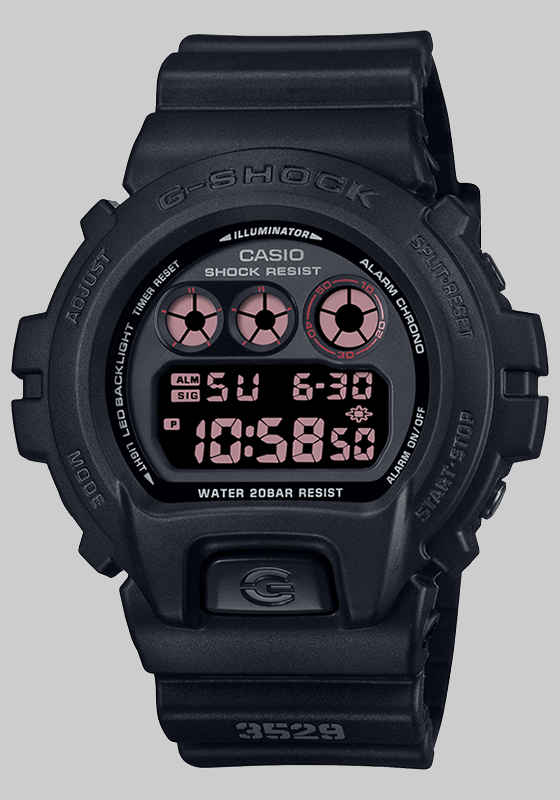 DW6900UMS-1DR - Black Digital Watch - LOADED