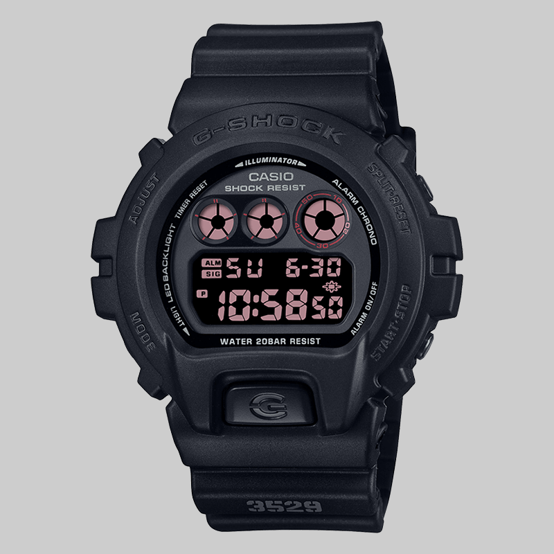 DW6900UMS-1DR - Black Digital Watch - LOADED