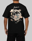 Embroidery Dragon T-Shirt - Black - LOADED