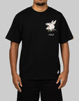 Embroidery Dragon T-Shirt - Black - LOADED