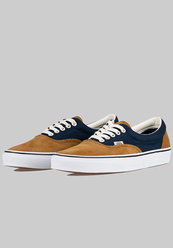 Vans era blue brown top