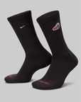 Everyday Plus Cushioned Crew Sock - Black/White - LOADED