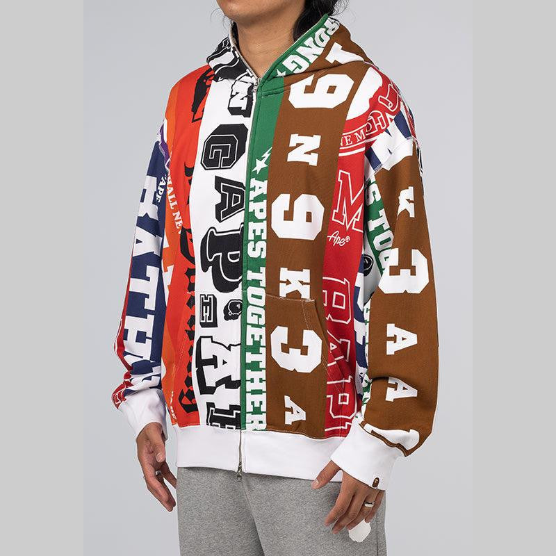 Fans Scarf Full Zip Hoodie - Multi - LOADED