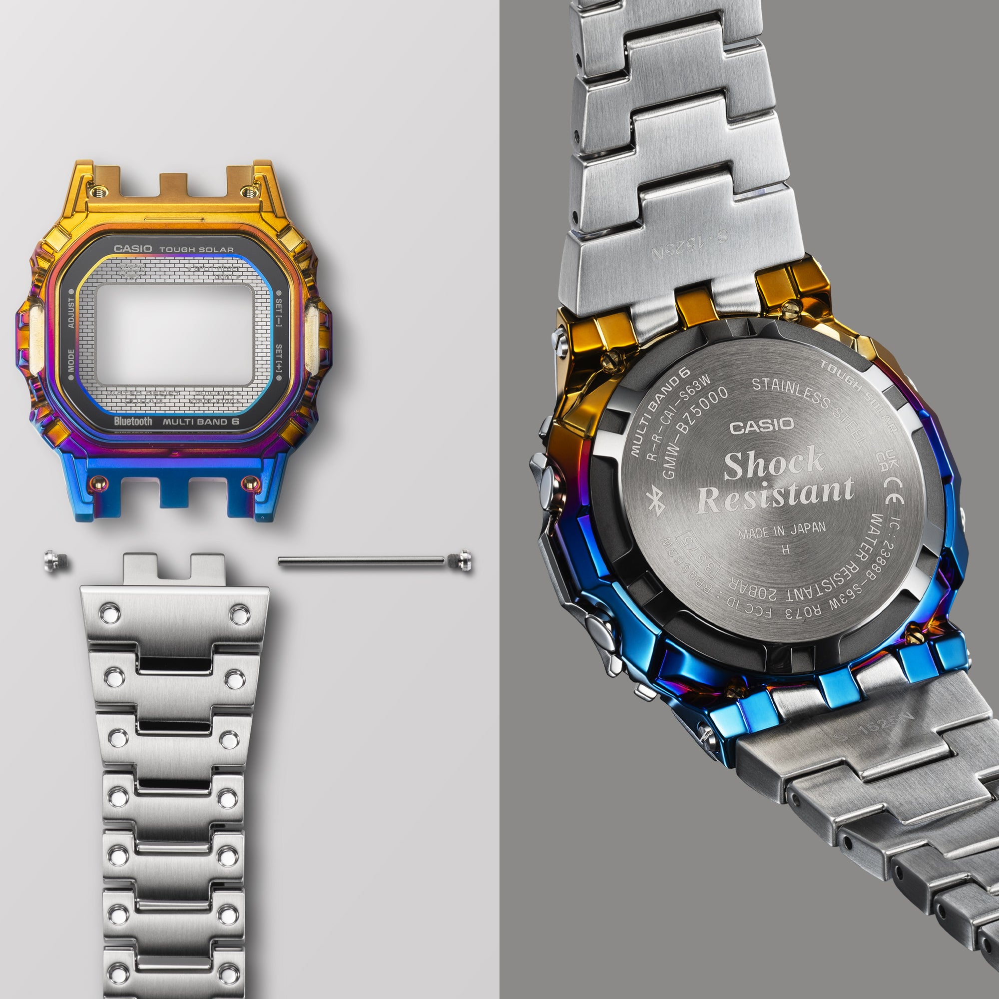 G-SHOCK GMW-BZ500RC-1D Digital Gradient Rainbow