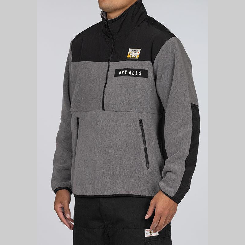 Fleece Half-Zip Jacket - Grey - LOADED