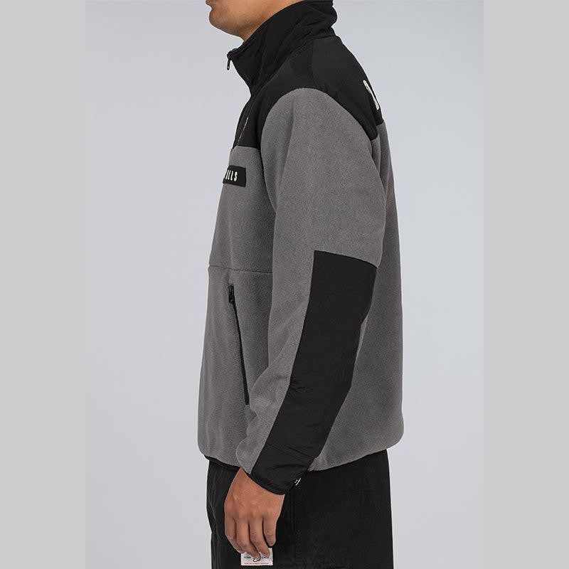 Fleece Half-Zip Jacket - Grey - LOADED