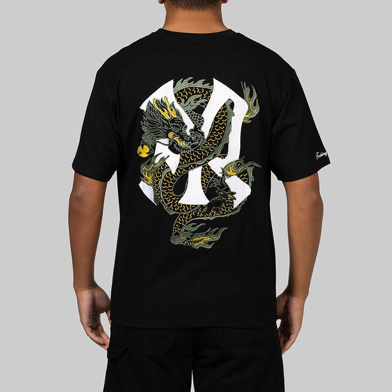 FR Logo Dragon #1 Embroidery T-Shirt - Black - LOADED