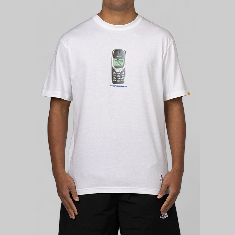 Rabbits Phone T-Shirt - White