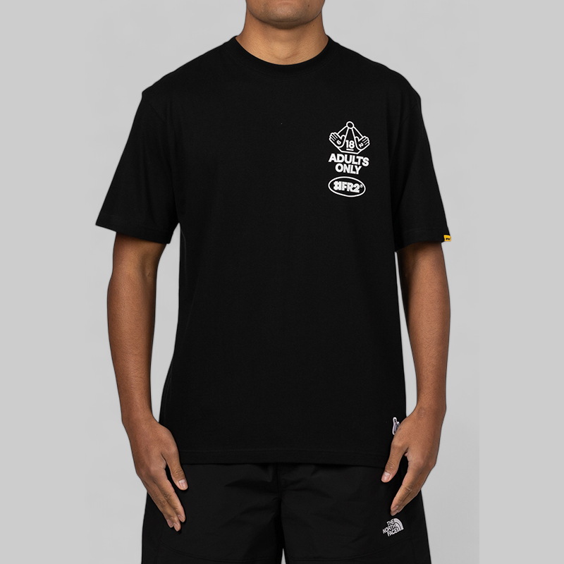 &quot;6182&quot; Adults Only T-Shirt - Black