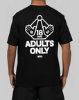 "6182" Adults Only T-Shirt - Black