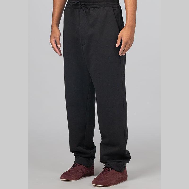 French Terry Straight Pant - Black - LOADED