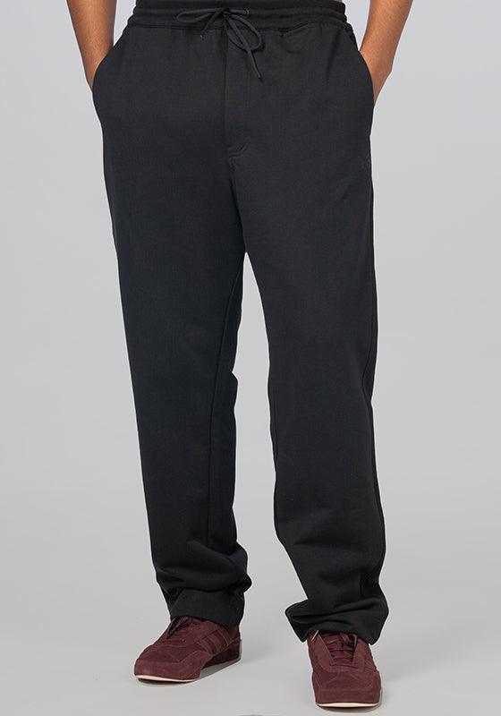 French Terry Straight Pant - Black - LOADED