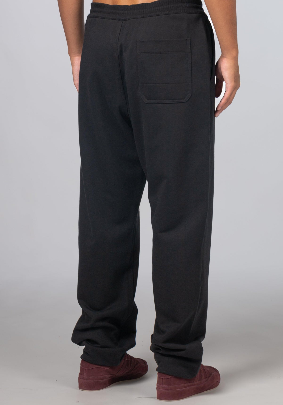 French Terry Straight Pant - Black - LOADED