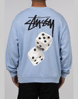 Fuzzy Dice Fleece Crew - Pigment Powder Blue - LOADED