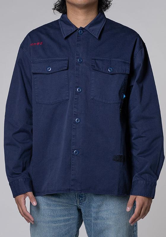 Garment Dyed Army Shirt - Navy - LOADED