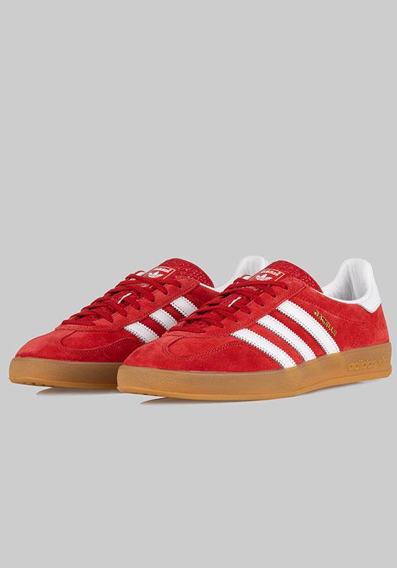 Gazelle indoor - Scarlet/White/Gum - LOADED