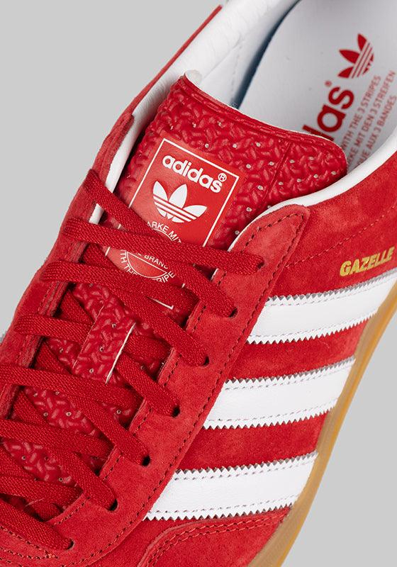 Gazelle indoor - Scarlet/White/Gum - LOADED