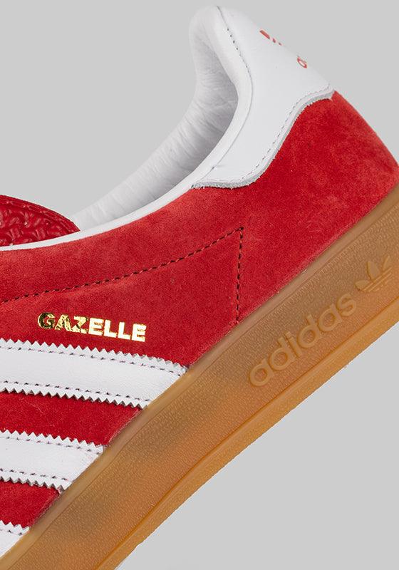 Gazelle indoor - Scarlet/White/Gum - LOADED