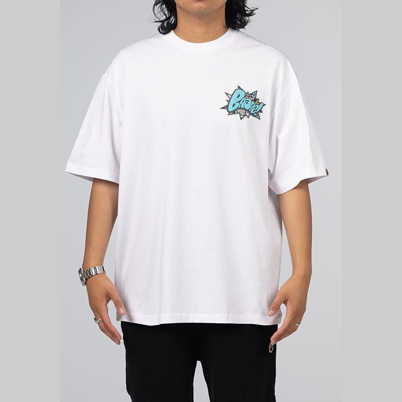 Graffiti Bape Relaxed Fit T-Shirt - White - LOADED