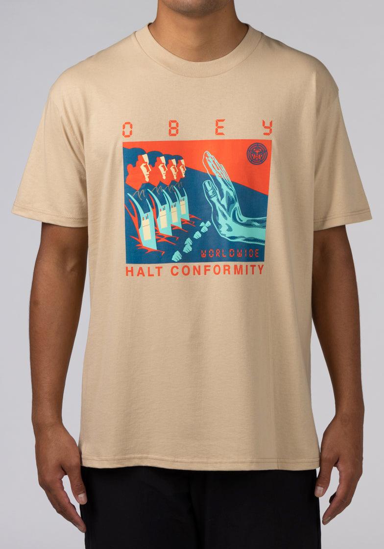 Halt Conformity T-Shirt - Sand - LOADED