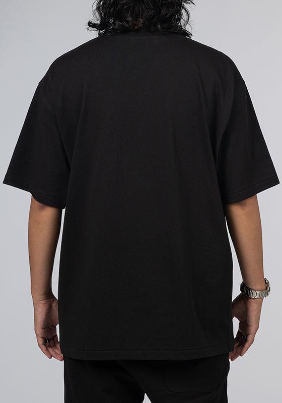 Hand Draw Graphic Relaxed Fit T-Shirt - Black - LOADED