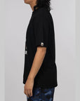 Hand Draw Pattern By Bathing Ape T-Shirt - Black - LOADED