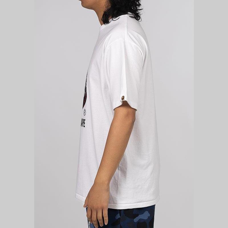 Hand Draw Pattern By Bathing Ape T-Shirt - White - LOADED