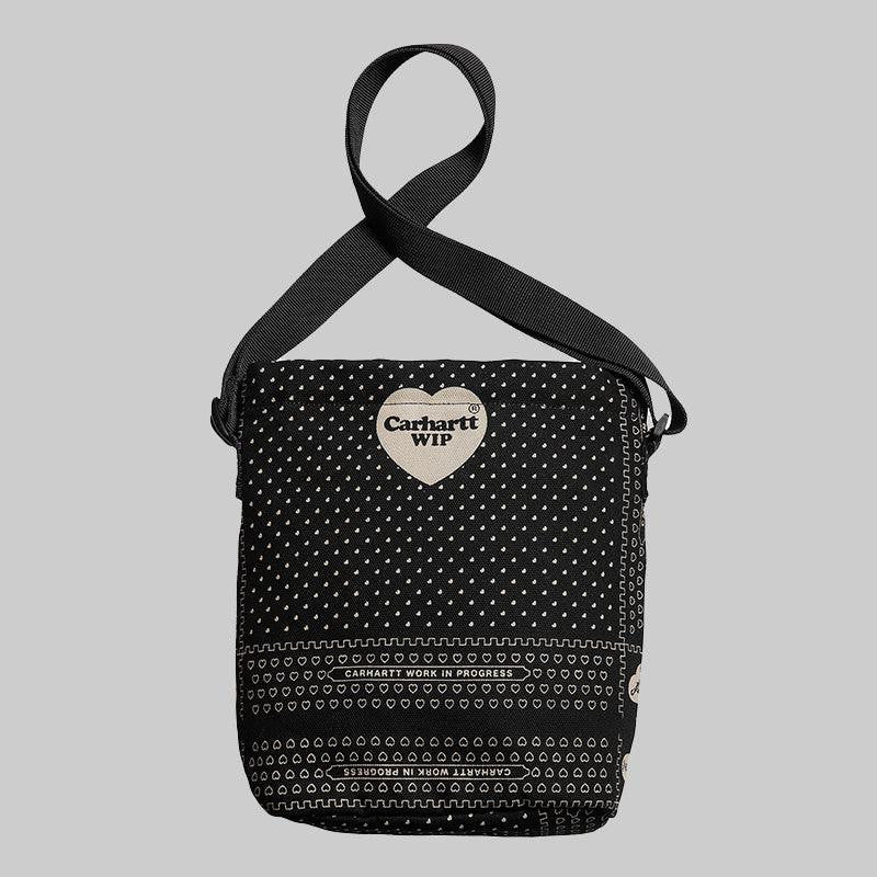 Heart Bandana Shoulder Bag - Heart Bandana Print/Black - LOADED