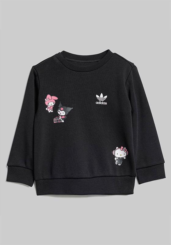Hello Kitty Crew Set (9 Months-4 Youth) - Black - LOADED
