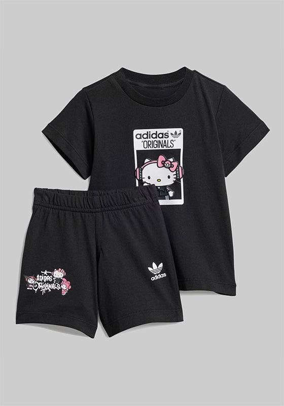 Hello Kitty Short T-Shirt Set (12 Months-4 Youth) - Black - LOADED